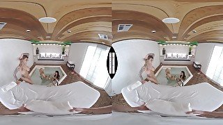 VR big tits spa lucky guy - Vr