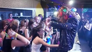 Party girls love to dance with, suck and fuck male strippers