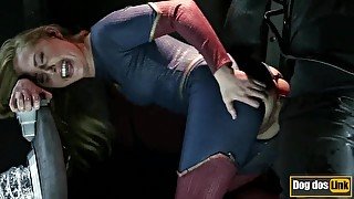 Hardcore superhero pussy fuck action with blonde chick