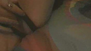 Super hot French wife of mine plays with fancy metal vibrator