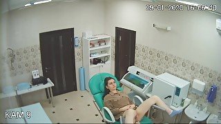 Spying for ladies in the gynaecologist office via hidden cam