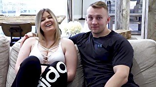 Zoey Takes Bryce's Thick Cock All Over The Living Room! - Straight sex