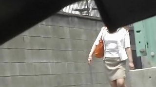 Bombastic Asian sexbomb looses her skirt during wicked sharking encounter