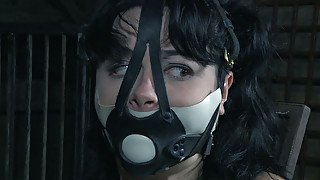 Dark haired submissive bitch Siouxsie Q enjoys hard BDSM part with her freak