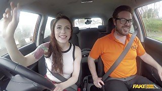 USA Babe Gets UK Ass Fuck Sex 1 - Fake Driving School