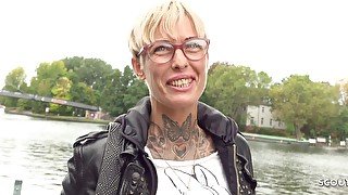 GERMAN SCOUT - THIN PAINTED MUVA VICKY I PICKUP ROUGH FUCK IN BERLIN I RIMJOB AND DEEP THROAT - German