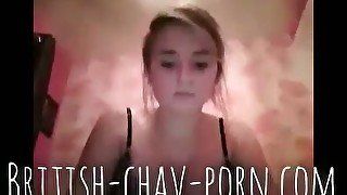 British teen chav pussy play