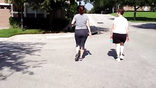 PAWG Walking in Out