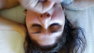 whore sucking cock for a facial