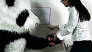 Sexy teacher for horny Panda bear