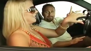 Heidi sucks a cock in a car and gets fucked in a bedroom