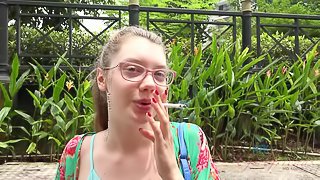 Elena enjoys the zoo, but wants you to feed her pussy some bananas!