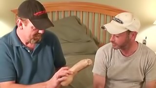 Mature Amateurs Dan and Dillon With Dildo