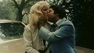 Charming short haired vintage blonde takes fat strong cock in pussy