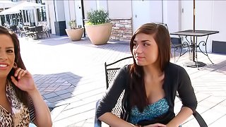 Hot Babes Discuss Foreplay Outdoors In Reality Porn Video