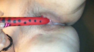 Solo video with me masturbating my hairy pierced pussy