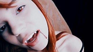 Amateur redhead vampire asmr