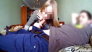 College Russian Teens Fuck at Home