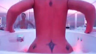 Stretching my butt cheek and pussy lips masturbating in the bathroom