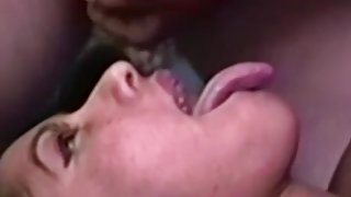 Real vintage amateur pussy slammed before facial