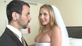 Very Busty Bride Alanah Rae Gets Fucked after the Wedding