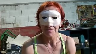 Alexotis is a hot babe with mask who likes being a part of a threesome