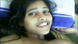 Sri Lankan amateur brunette happily takes dick in her hungry pussy
