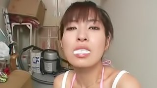 Gangbang with an insane Asian slut