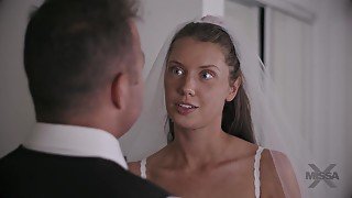 Leggy bride Elena Koshka crazy porn video