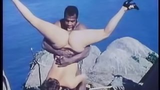 Tara Lanen seduced by a black fellow for an outdoor sex session