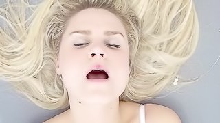 Blondie having a intense orgasm during a solo scene