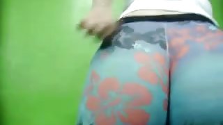 Latina Spandex Buttcrack