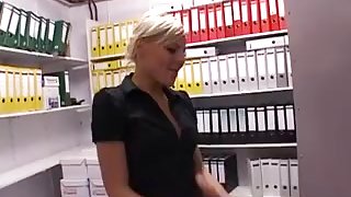 Blonde fucks the waterboy