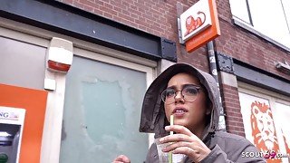 GERMAN SCOUT - TINY CHUBBY NERD SPIC GIRL I PICKUP AND ROUGH POUND I REAL STREET CASTING - Reality