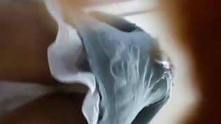 Boso White panty wet pussy w faceshot