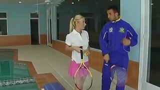 Sexy Tennis Babe Gets Pounded By Her Instructor