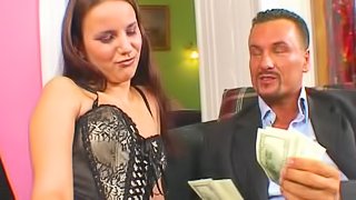 Luxury whore Claudia Rossi charges a lot for a double penetration