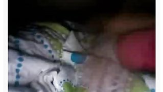 Arousing amateur slut tempts with her ass in bed on cam