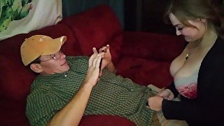 Step Dad does 2nd Practice Interview with Step Daughter for Blow Job Queen!