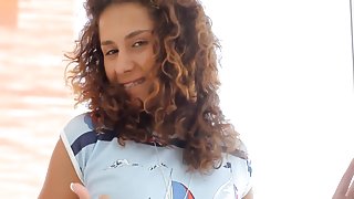 Russian Curly Hair college girl Fucking