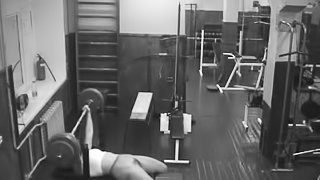 Sexy Chick Shows Her Sexy Body While Playing In The Gym