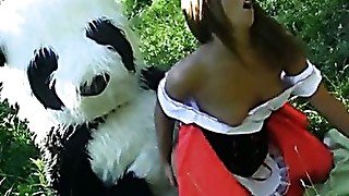 Red Riding Hood fucking with Panda in the wood