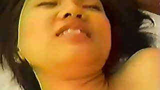 Amateur Asian girl gets facialed hard after sucking a cock