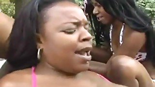 Ebony Lesbian Group Sex Outdoor