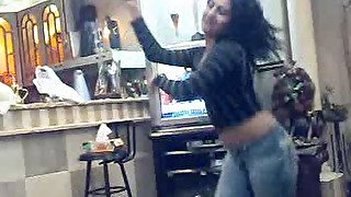 Arab girl dancing