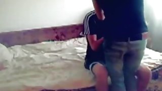 girl gets eaten out, sucks cock and has doggystyle sex.