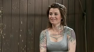 Toying Tattooed Vixen Vivienne Del Rio in Wild Bondage Porn Clip