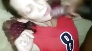 50yr old gets fed bbc cum