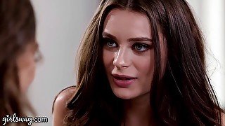 Erotic lesbian intercourse video starring Riley Reid and Lana Rhoades