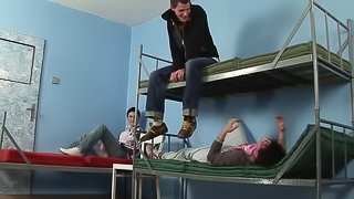 Awesome gay orgy with a lot of sexy boys who are dick-craving